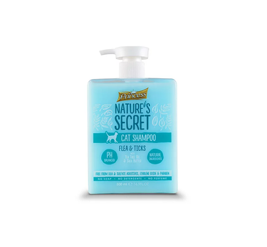 Nature’s Secret Cat Shampoo Flea & Ticks with Tea Tree Oil & Shea Butter 500ml